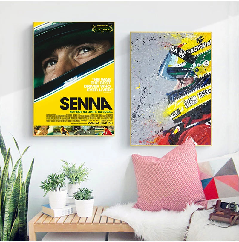 Ayrton Senna Wall Art Canvas Prints Home Room Decor