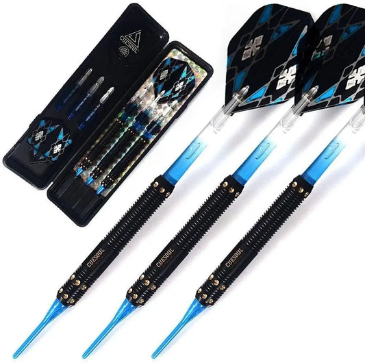 16g/18g CUESOUL Soft Tip Darts Set Plastic Tip with Dart Case