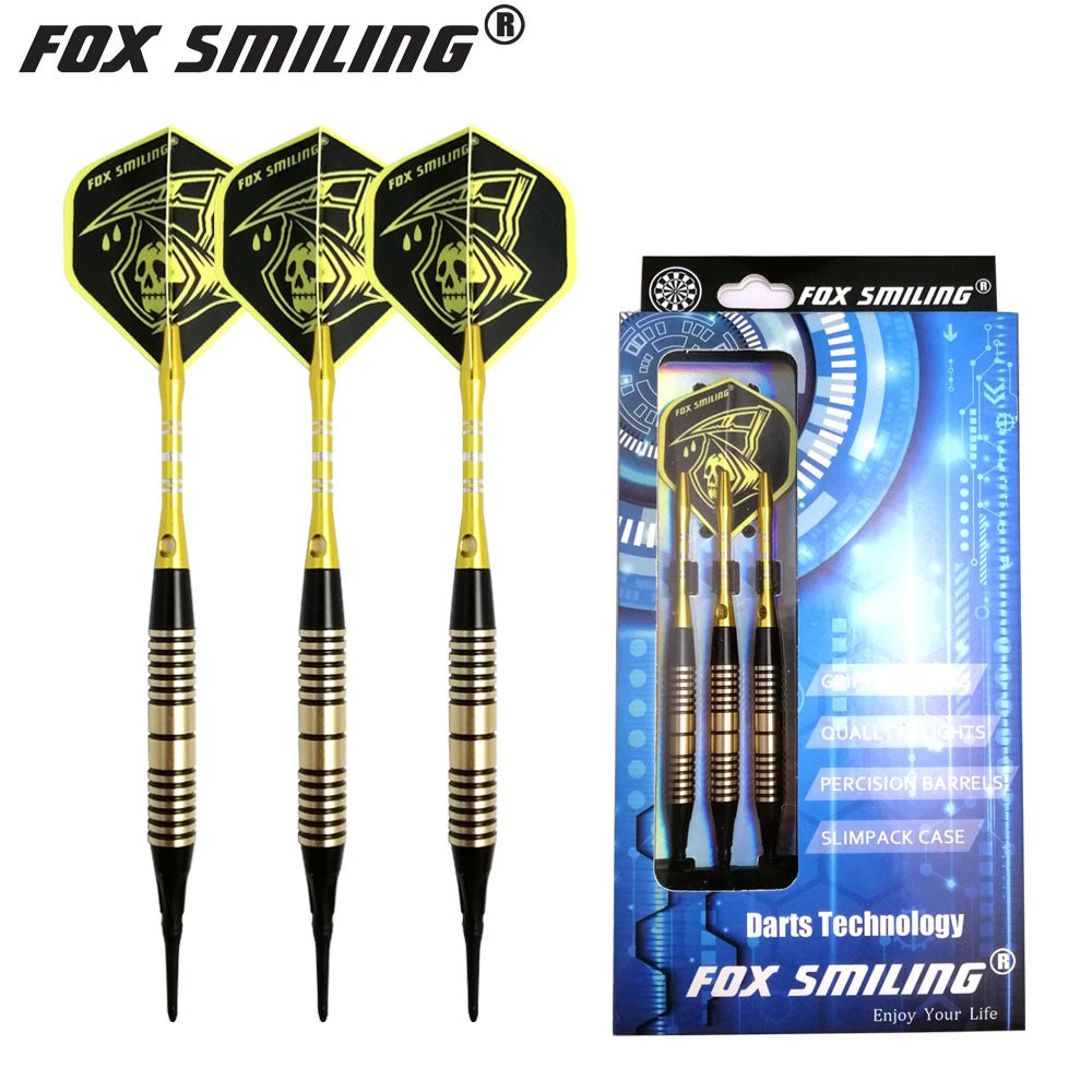 18g Fox Smiling Darts 3PCS Flights, 3PCS Shafts