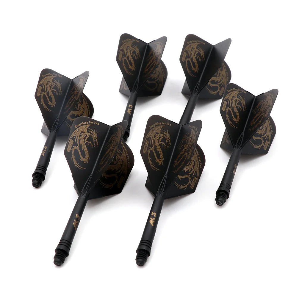 CUESOUL 6 Pieces Integrated Dart Stem and Flights