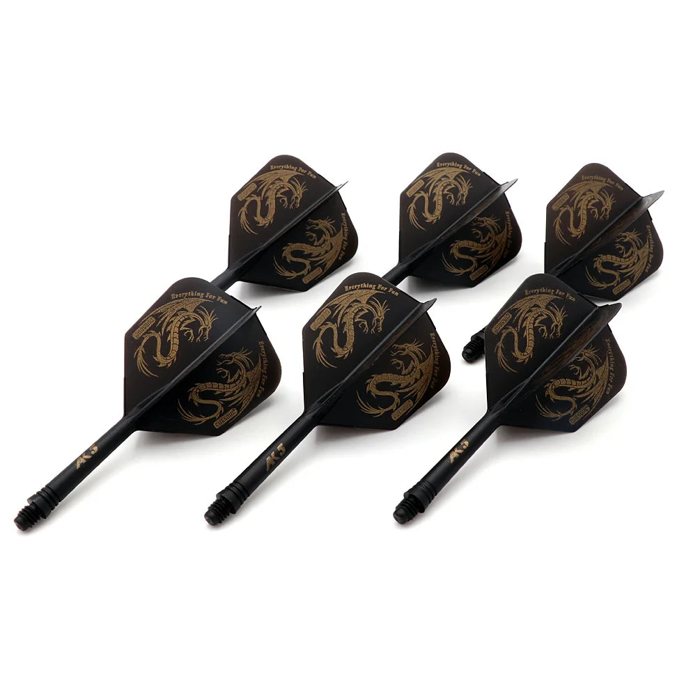 CUESOUL 6 Pieces Integrated Dart Stem and Flights