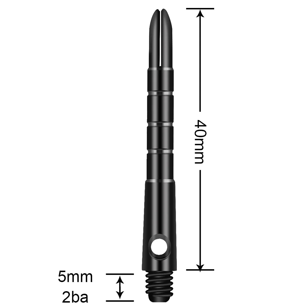 CyeeLife 9Packs Darts Shafts 5 Colours 40mm+5mm