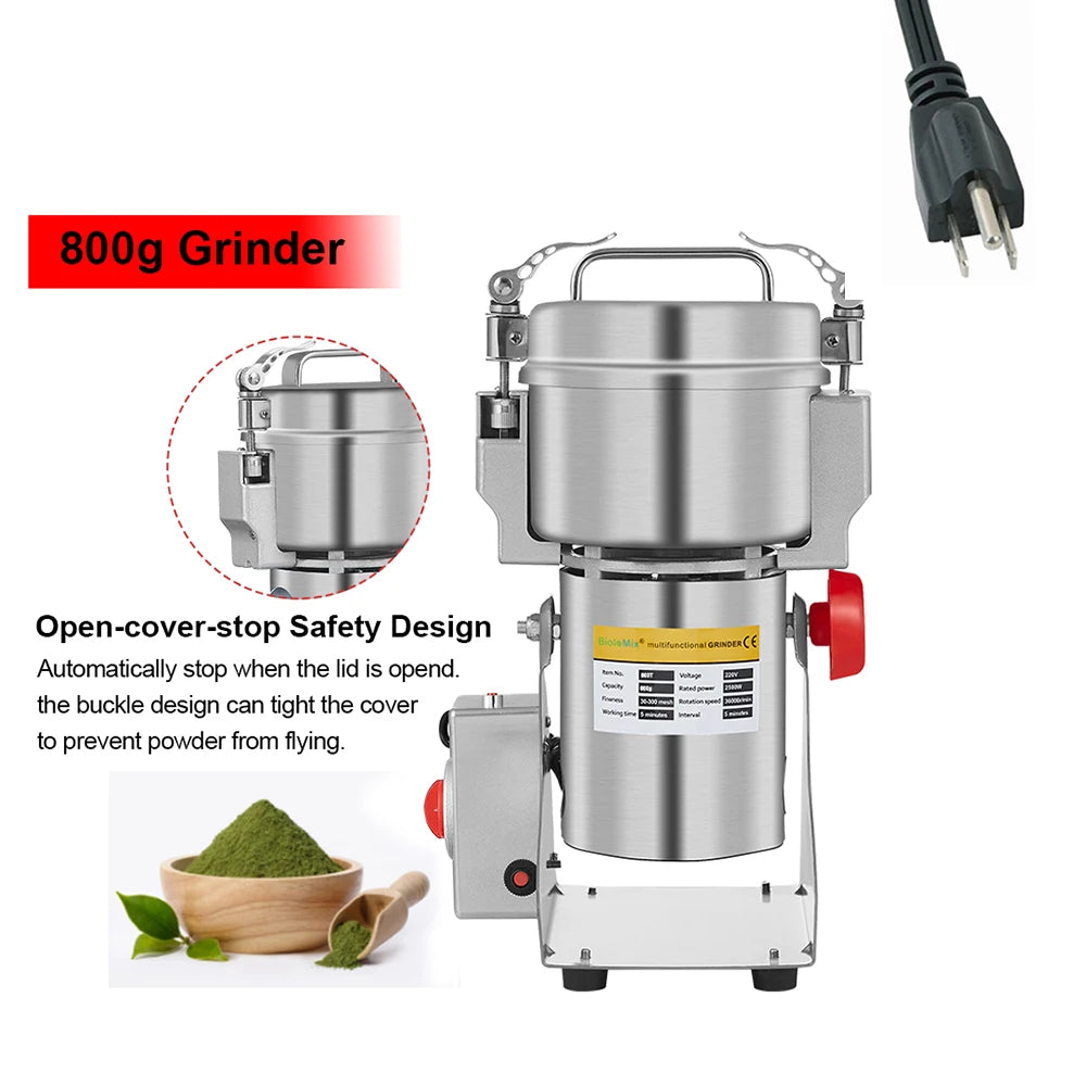 BioloMix 800g 700g Grains Spices Hebals Cereals Coffee Dry Food Grinder