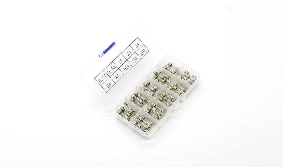 100Pcs Set 5x20mm Glass Fuses