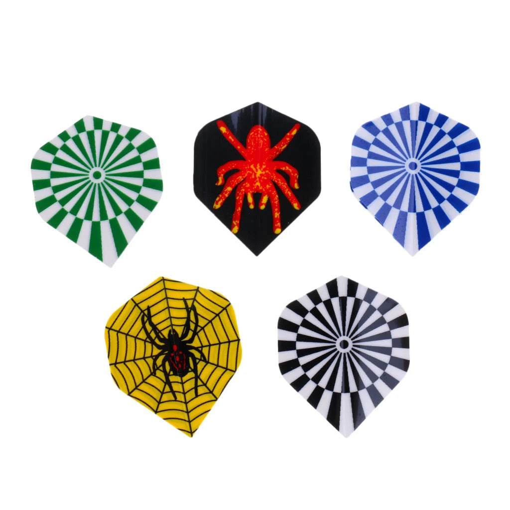 60 Pieces Dart Flights Multiple Styles Colourful