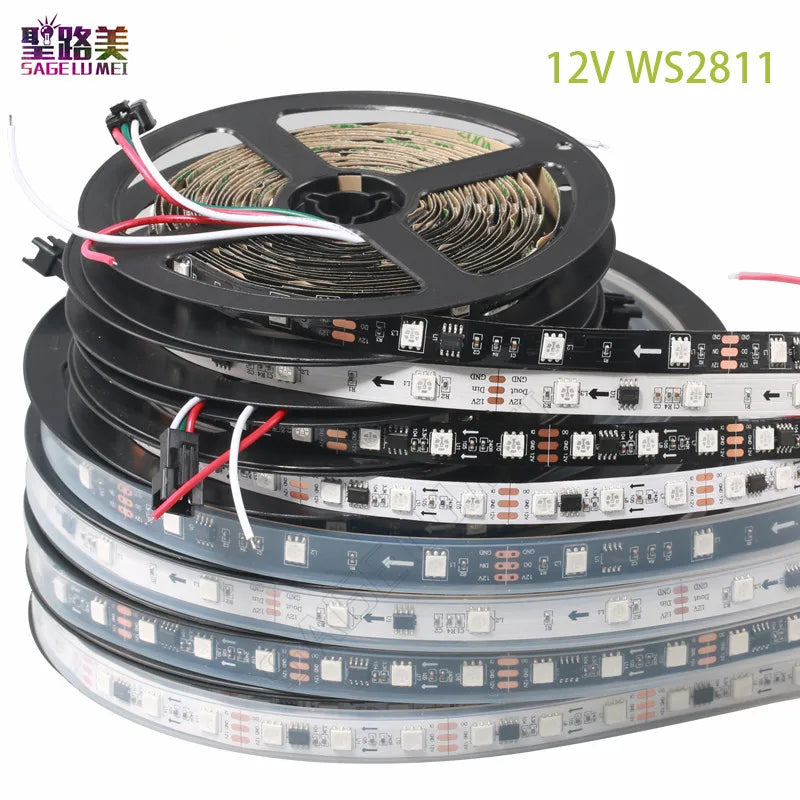 5/10/20/50 pairs Male to Female 2pin 3pin 4pin 5pin led Connector Waterproof IP68 BLACK Cable for LED Strips Light