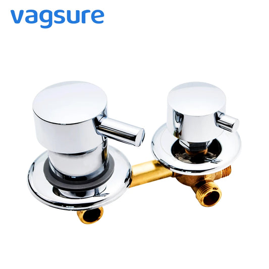 2/3/4/5 Ways Water Outlet Screw Thread Center Distance 10cm 12.5cm Mixing Valve Shower Mixer Faucet