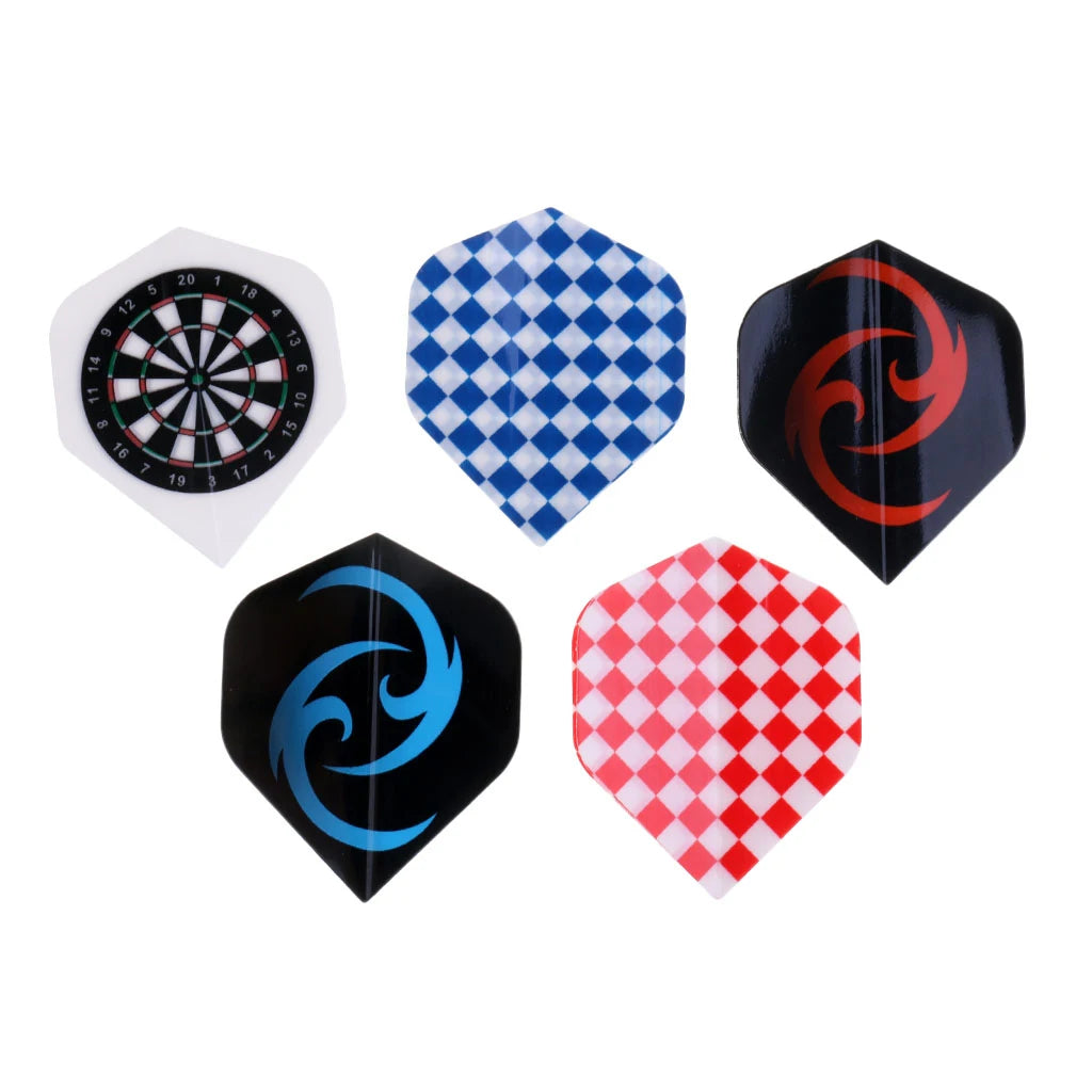 60 Pieces Dart Flights Multiple Styles Colourful