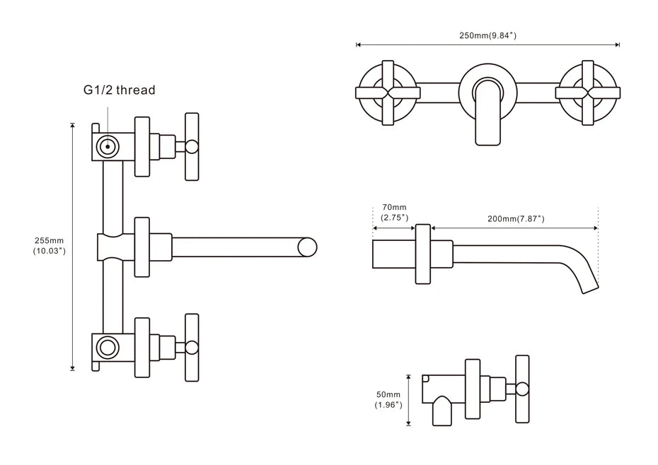 Taps Sink Basin Mixer Tap Set