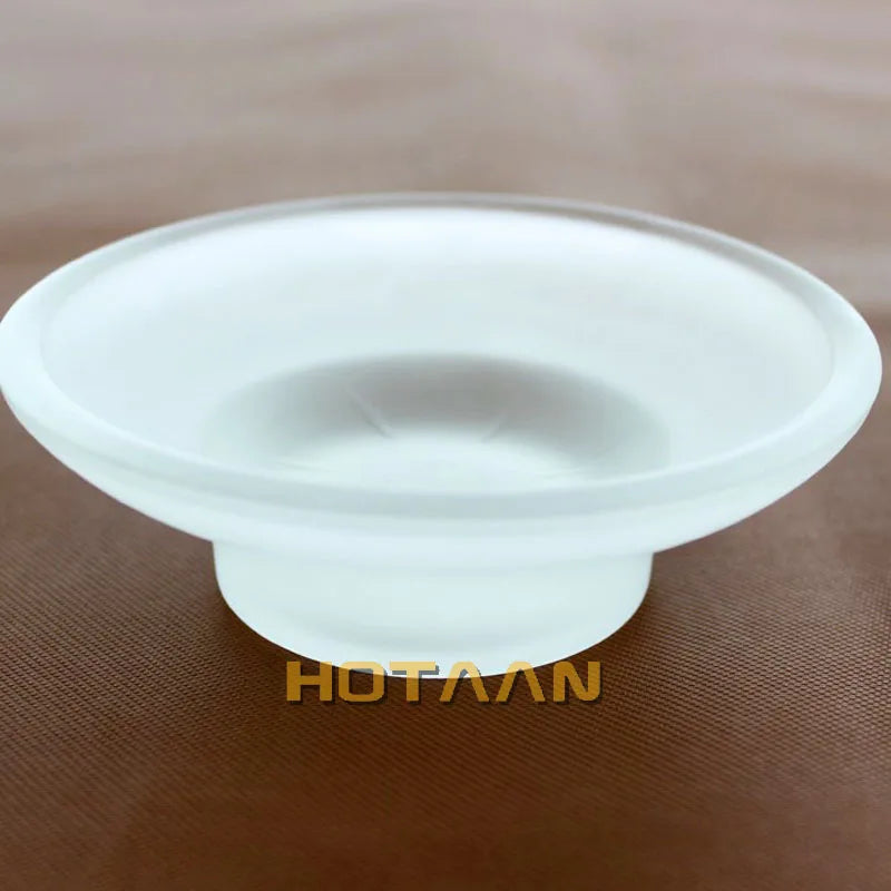 Solid transparent glass soap dish bathroom accessory