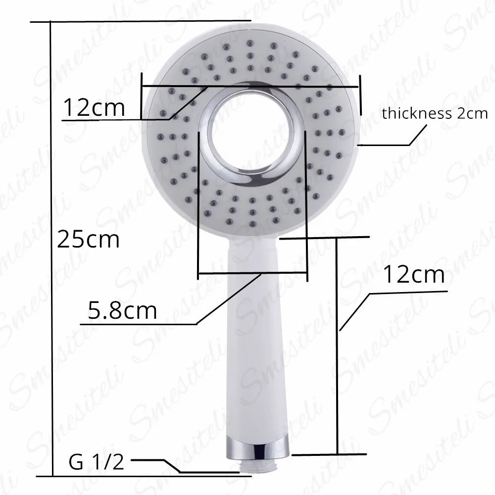 Shower Head Rainfall High Pressure Bathroom Accessories