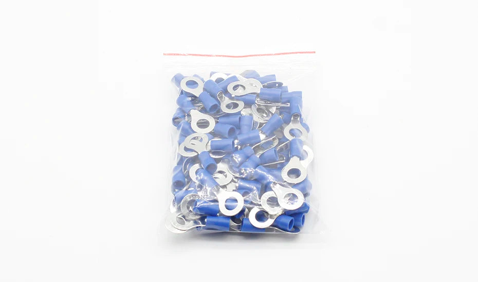 50PCS/100PCS RV2-6 Ring insulated terminal Cable Wire Connector Electrical Crimp Terminal