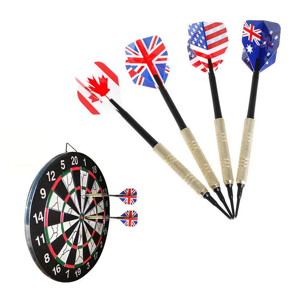 14g 12 Pieces Darts Set with Extra Plastic Tips