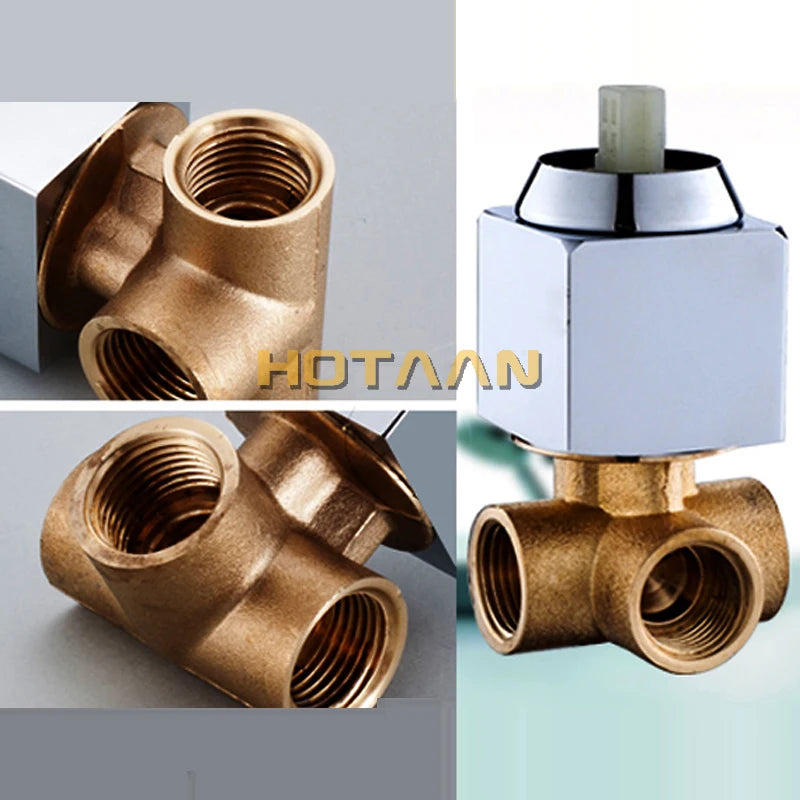 Bath & Shower Faucets Control Brass Mixing Valve Switch