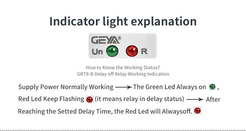 GEYA GRT8-B Off Delay Time Relay Electronic 16A AC230V OR AC/DC12-240V CE CB Approved