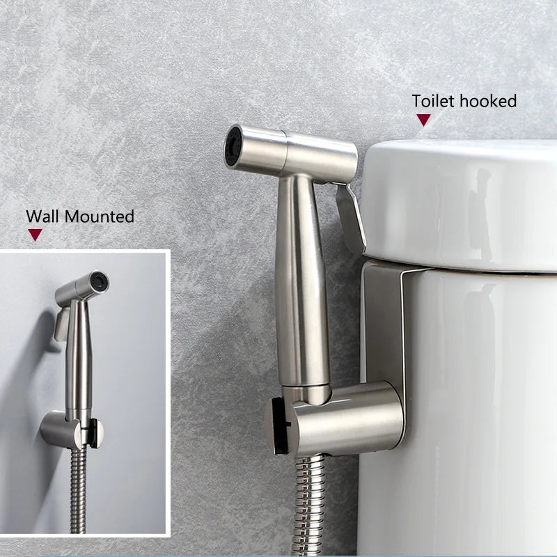 Stainless Steel Hand Bidet faucet for Bathroom Set