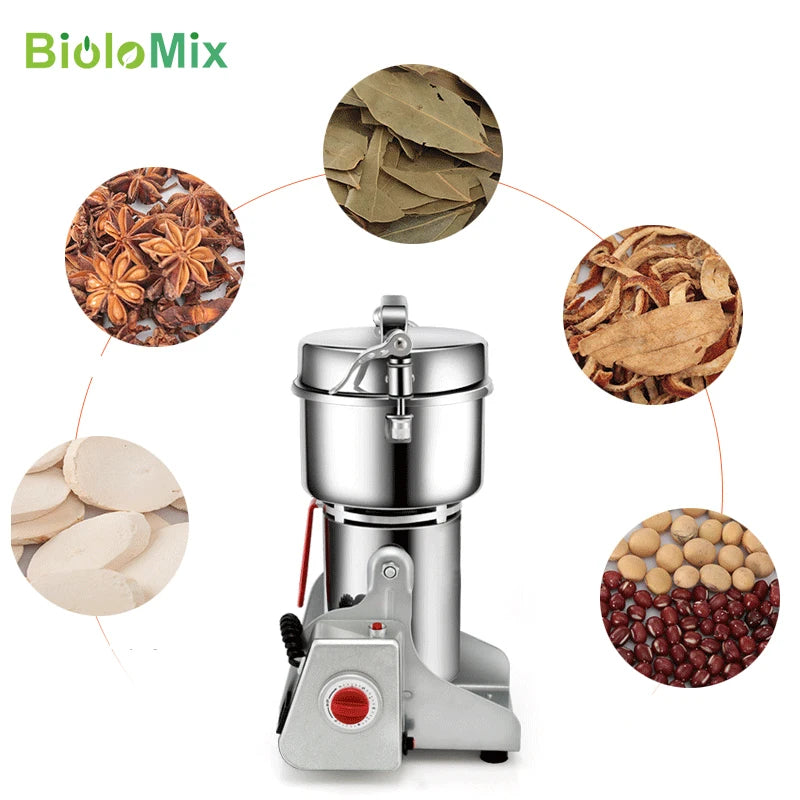 BioloMix 800g 700g Grains Spices Hebals Cereals Coffee Dry Food Grinder