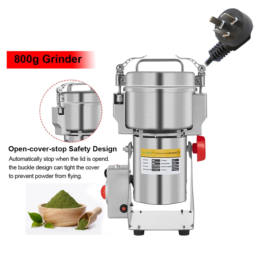 BioloMix 800g 700g Grains Spices Hebals Cereals Coffee Dry Food Grinder