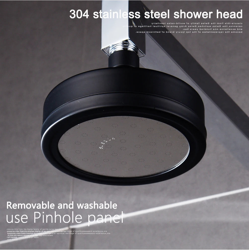 Stainless Steel Brushed Nickel 360 Degree Rotate Pressurized Water Saving Shower Head