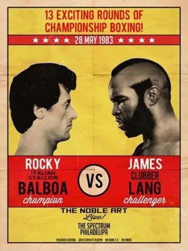 Movie Poster Balboa VS Ivan Drago Boxing POSTER Plus other Designs