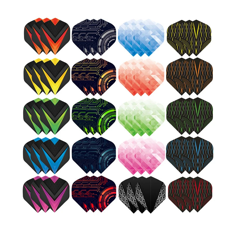 15/21/30Pcs Cool Standard Dart Flights