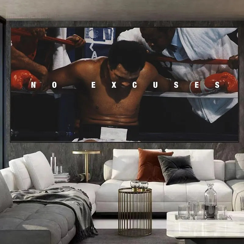 Muhammad Ali Motivational Quote Canvas Poster