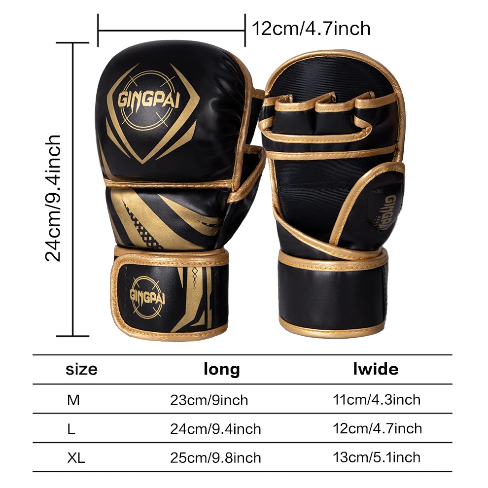 Professional MMA Half-Finger Boxing Gloves