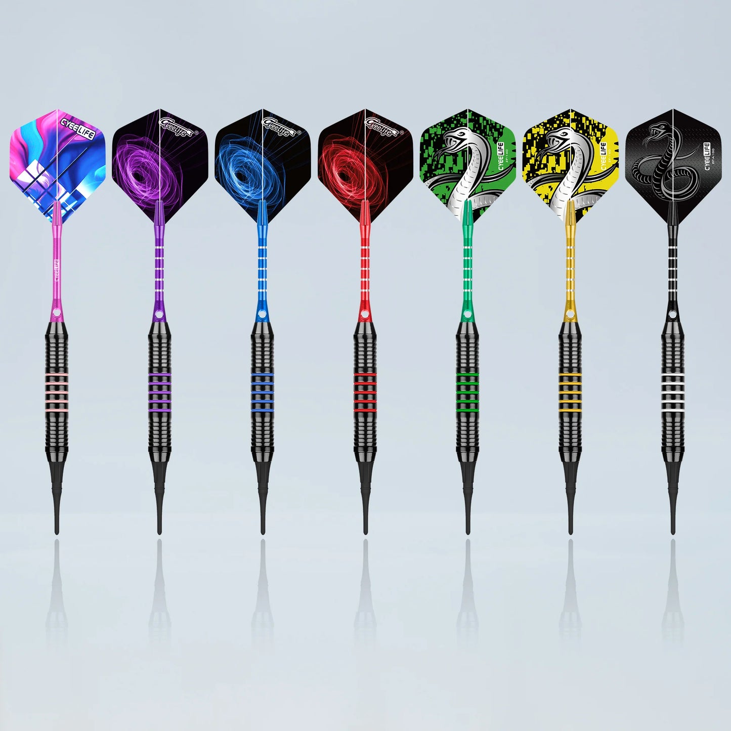 18g CyeeLife Soft tipped Darts Professional Indoor plastic tip Darts Set