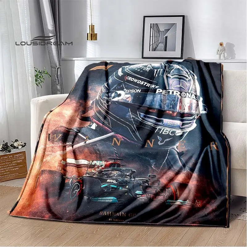 Lewis Hamilton F1 Racing car Sofa Blanket