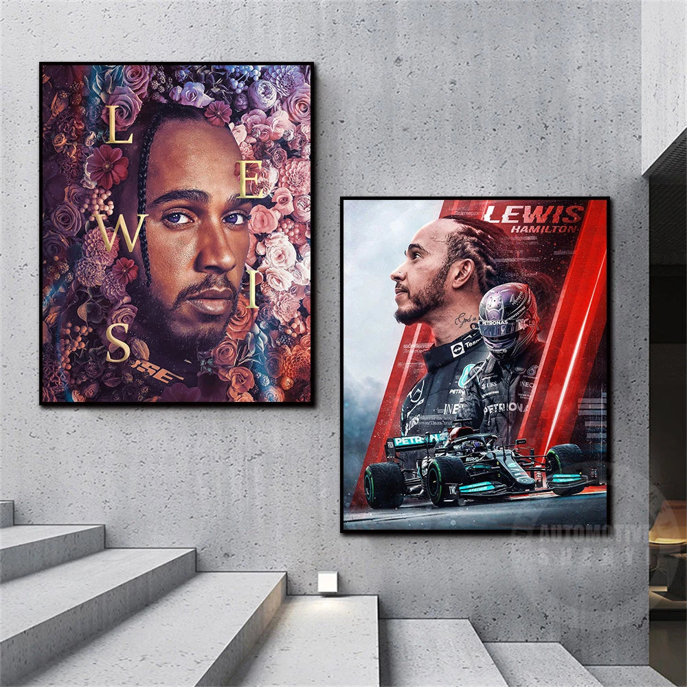 Lewis Hamilton Poster F1 Prints Home Decor