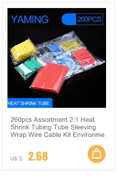 328Pcs/set Sleeving Wrap Wire Electrical Cable Tube kits