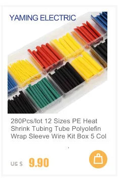 328Pcs/set Sleeving Wrap Wire Electrical Cable Tube kits