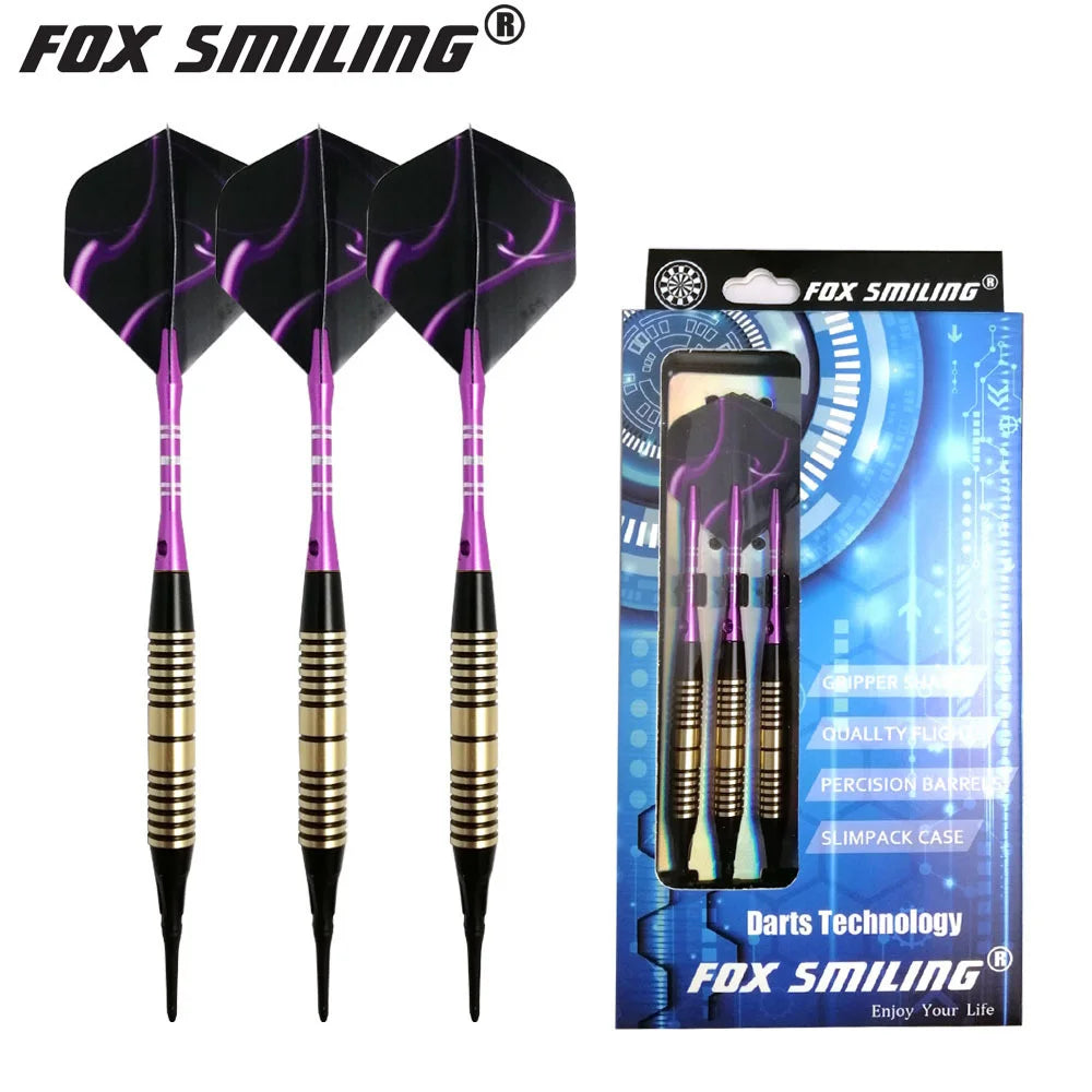 18g Fox Smiling Darts 3PCS Flights, 3PCS Shafts