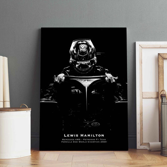 Sir Lewis Hamilton AMG Painting Prints Wall Art Decoration