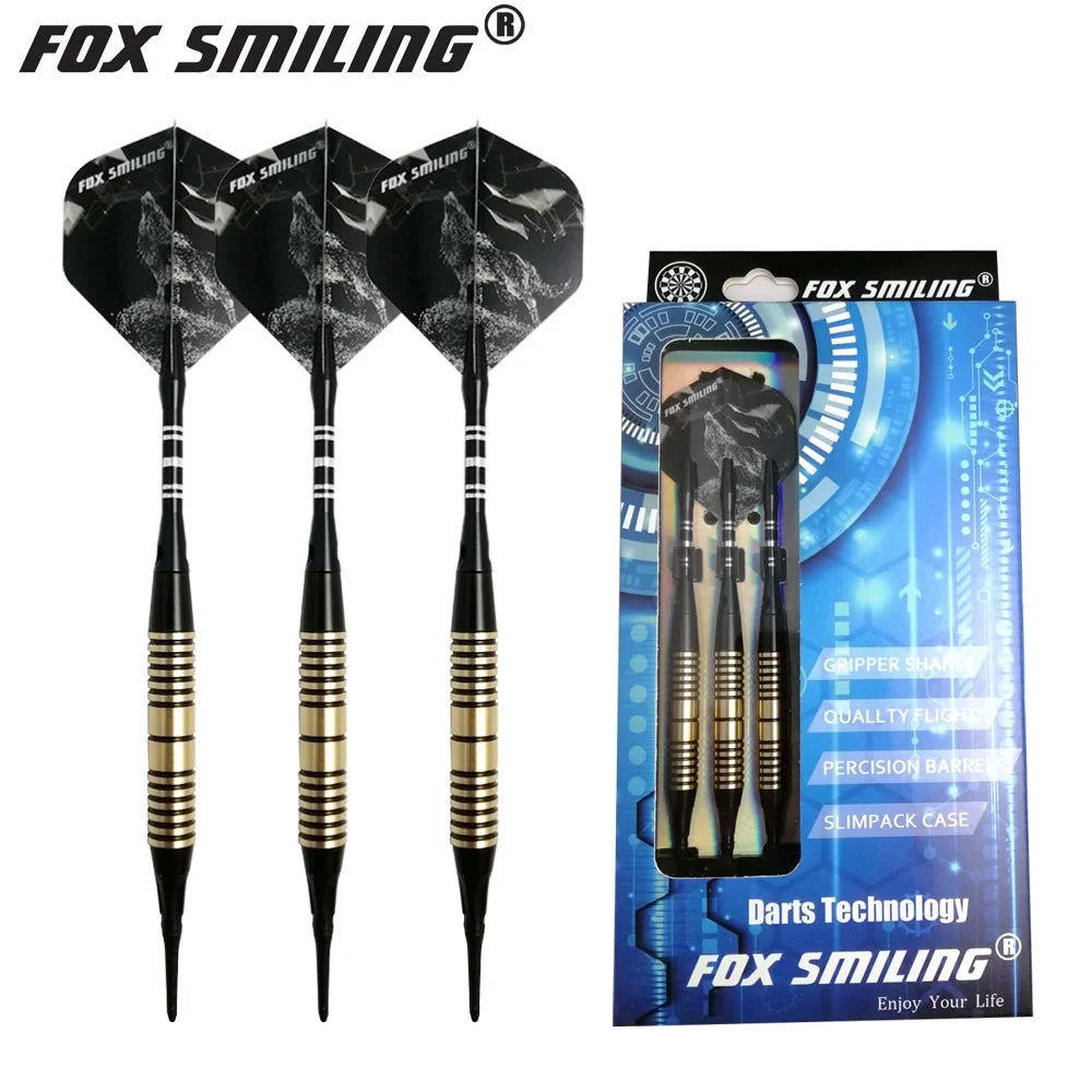 18g Fox Smiling Darts 3PCS Flights, 3PCS Shafts