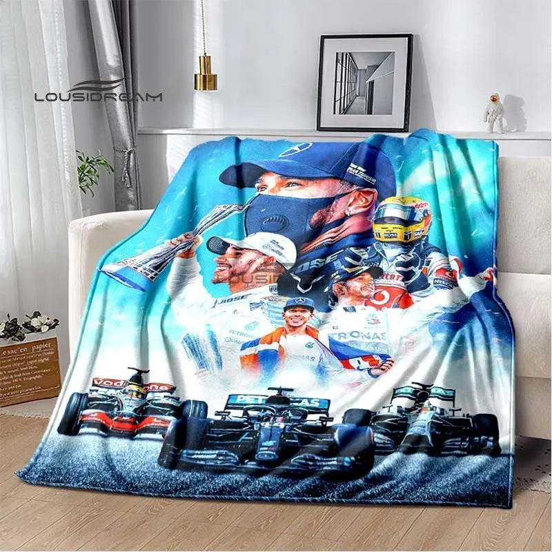 Lewis Hamilton F1 Racing car Sofa Blanket