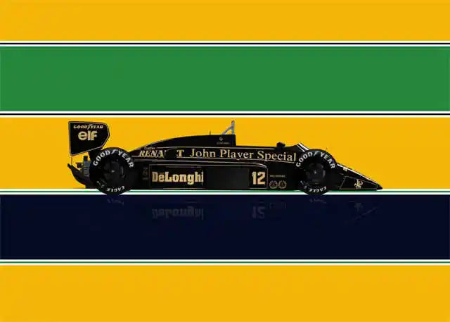 Legend Racing Driver Ayrton Senna Poster Wall Room Decor