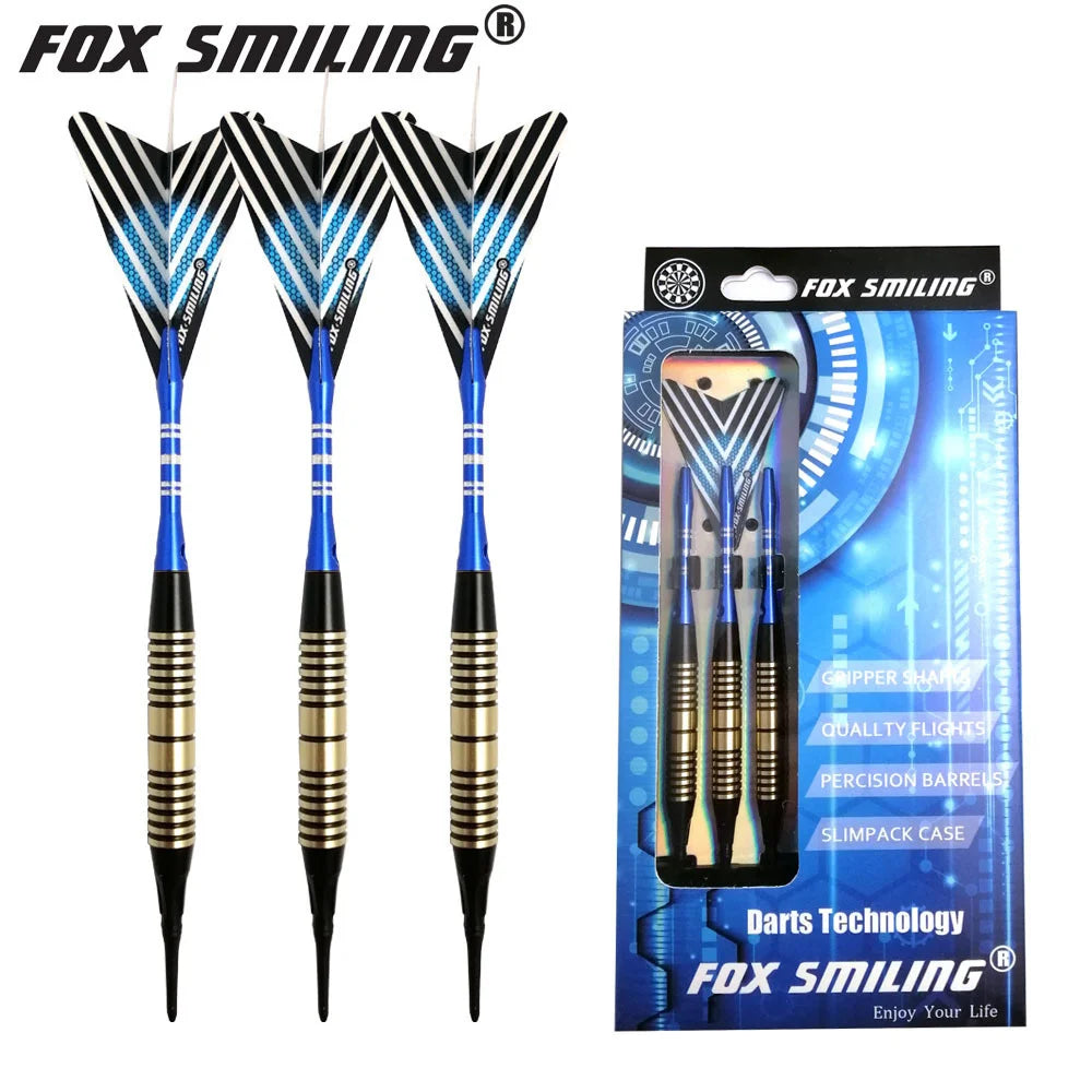 18g Fox Smiling Darts 3PCS Flights, 3PCS Shafts