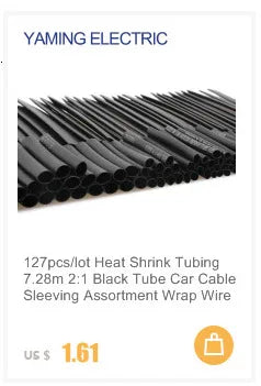 328Pcs/set Sleeving Wrap Wire Electrical Cable Tube kits