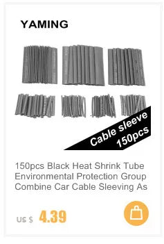 328Pcs/set Sleeving Wrap Wire Electrical Cable Tube kits