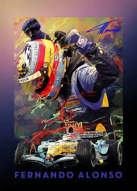 Formula 1 Racing Legend Lewis Hamilton Poster