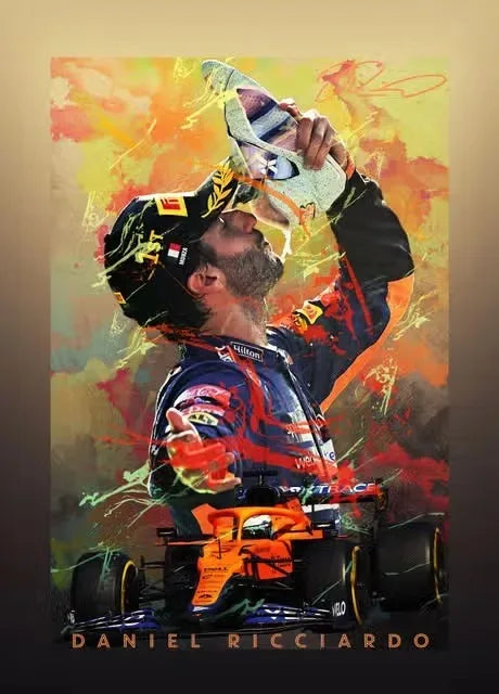 Formula 1 Racing Legend Lewis Hamilton Poster