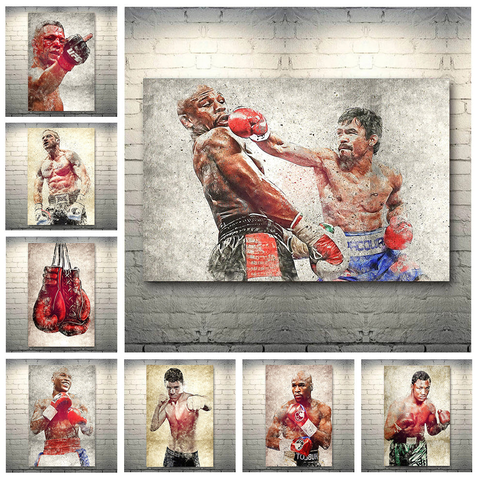 Variety of Different Legendary Boxers in these Art Designs