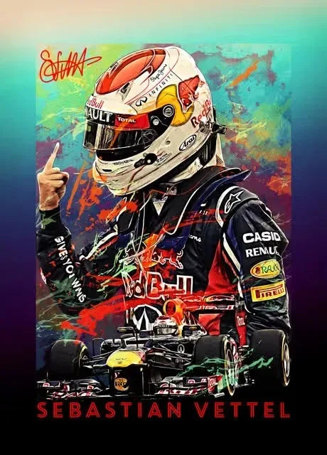 Formula 1 Racing Legend Lewis Hamilton Poster