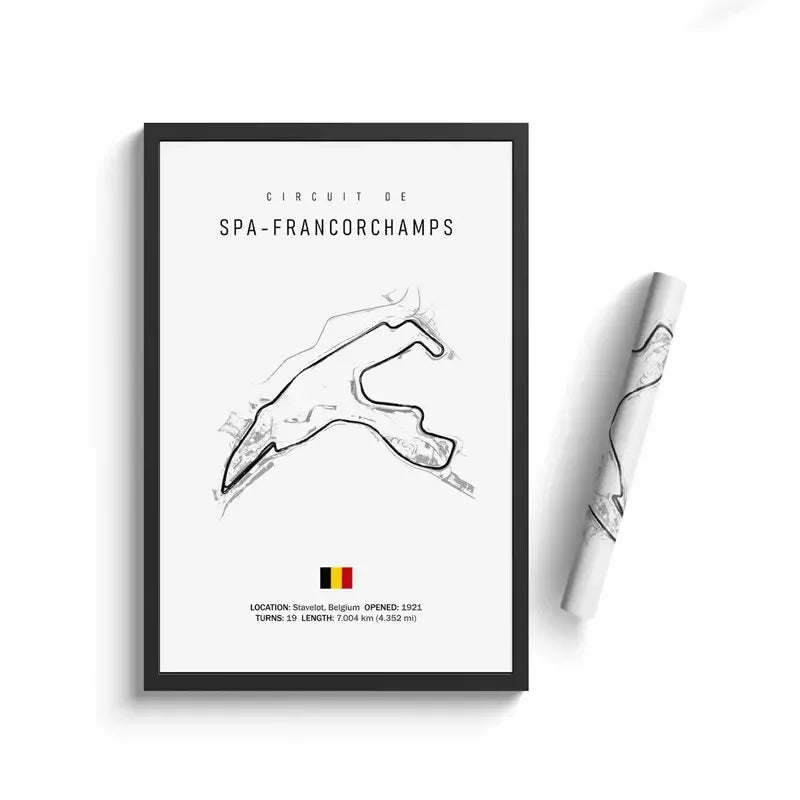 Formula 1 Race Circuits Art Home Decoration Picture