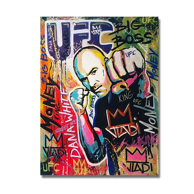 Boxing Champion Street Graffiti Posters Many Options Available