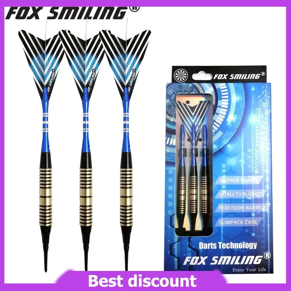 18g Fox Smiling Darts 3PCS Flights, 3PCS Shafts