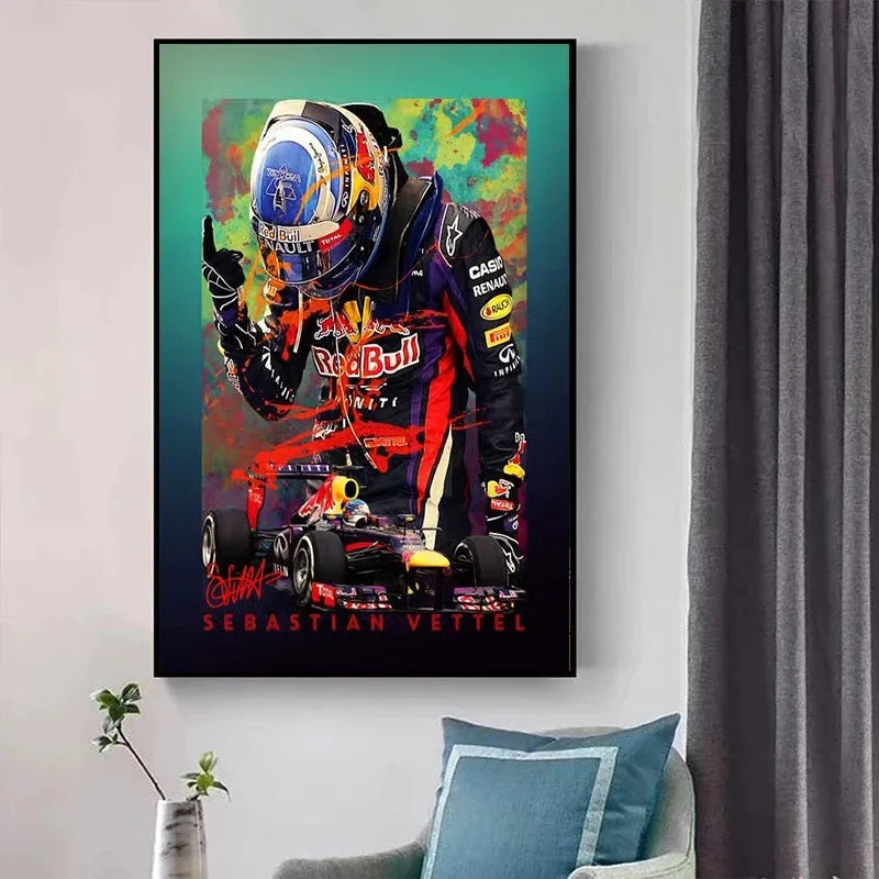 Formula 1 Racing Legend Lewis Hamilton Poster