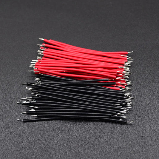 100PCS/LOT Tin-Plated Breadboard PCB Solder Cable 24AWG 5cm