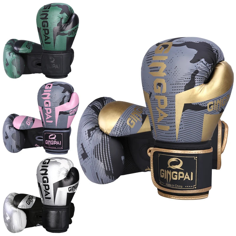 6oz/8oz/10oz/12oz High Quality Leather Wear-Resistant And Breathable Boxing Gloves For Sanda Training, Thickened Protective Combat Gloves Stylish Branded Boxing Gear Sports Clothing